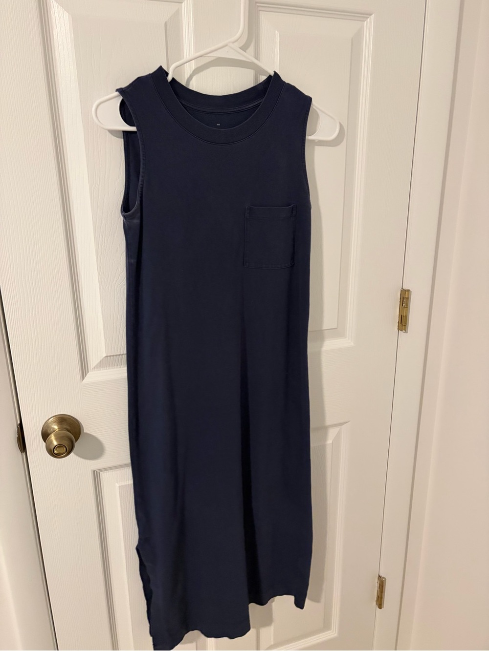 Everlane Navy Sleeveless Midi weekender Dress